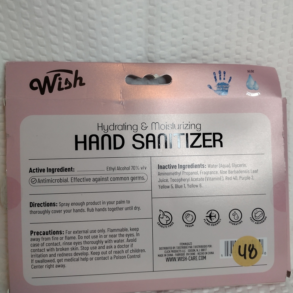 Wish Hand Sanitizer Duo - Dragonfruit & Jasmine, Golden Citrus With 8 Charms - Picture 3 of 3
